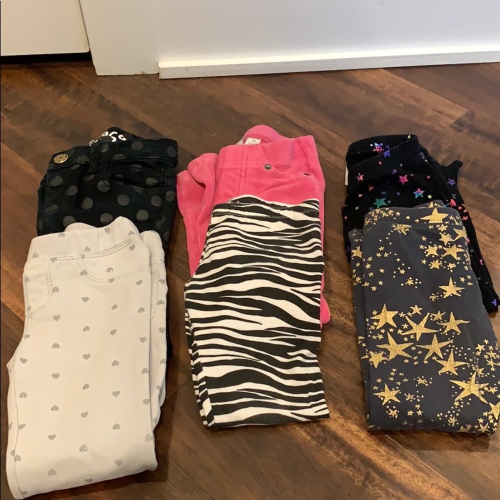 Pants lot! 4T bundle of 6 pants